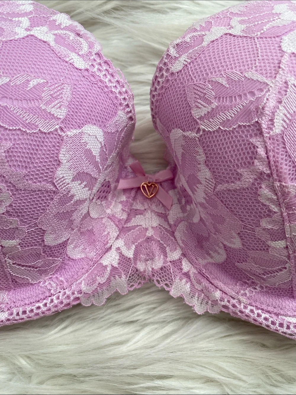 Victoria's Secret | Lilac Lace Body By Victoria Lined Demi Underwire Bra - Picture 5 of 12